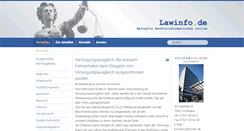 Desktop Screenshot of lawinfo.de