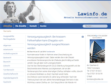 Tablet Screenshot of lawinfo.de
